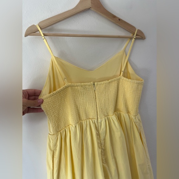 Calypso St.‎ Barth Butter Yellow Eyelet Detail Midi Dress Size 6 - Picture 9 of 13